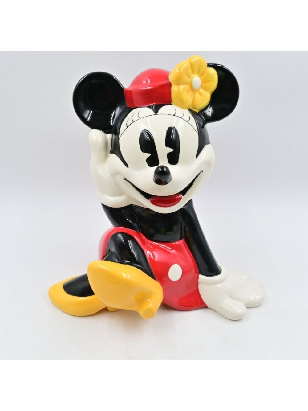 Treasure Craft Minnie Mouse Ceramic Cookie Jar Vintage